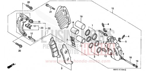 ETRIER DE FREIN AVANT FES125W de 1998